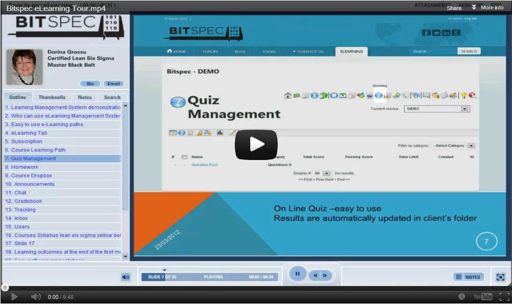 Bitspec :: eLearning Tour Video.